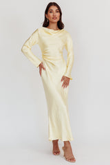 Loveland Cowl Back Midi Dress Butter